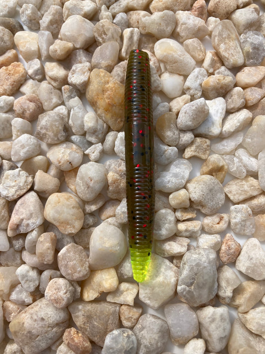 3” Sticks Watermelon Seed / Chartreuse Tail